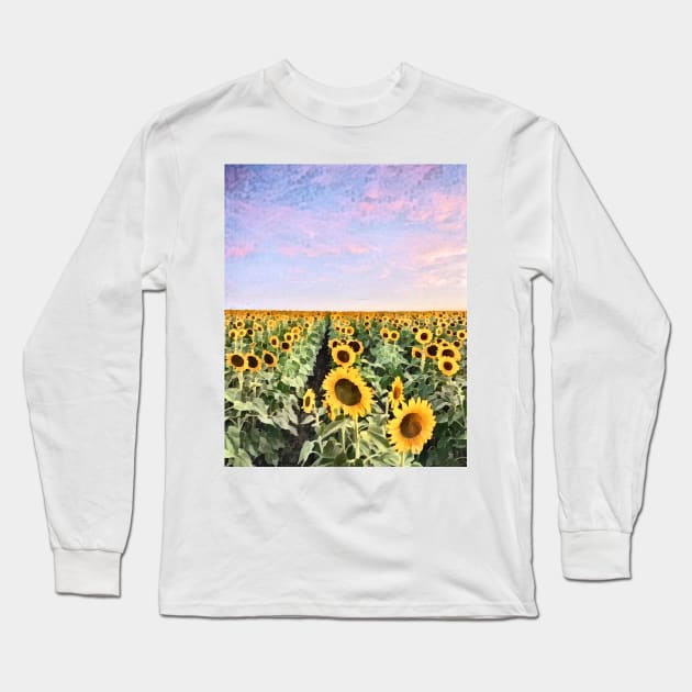 The Cool Breeze Meadow Long Sleeve T-Shirt by PsyCave